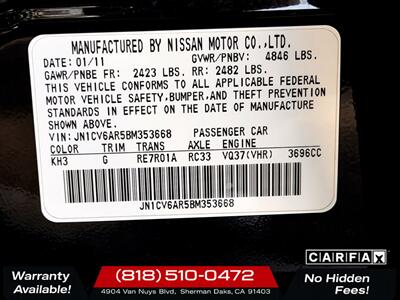 2011 INFINITI G37 Sedan x   - Photo 30 - Sherman Oaks, CA 91403-1701