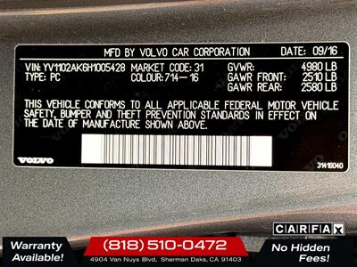 2017 Volvo S90 T5 Momentum   - Photo 33 - Sherman Oaks, CA 91403-1701