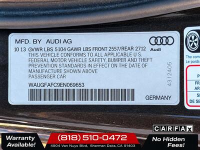 2014 Audi A6 2.0T Premium Plus quattro   - Photo 30 - Sherman Oaks, CA 91403-1701