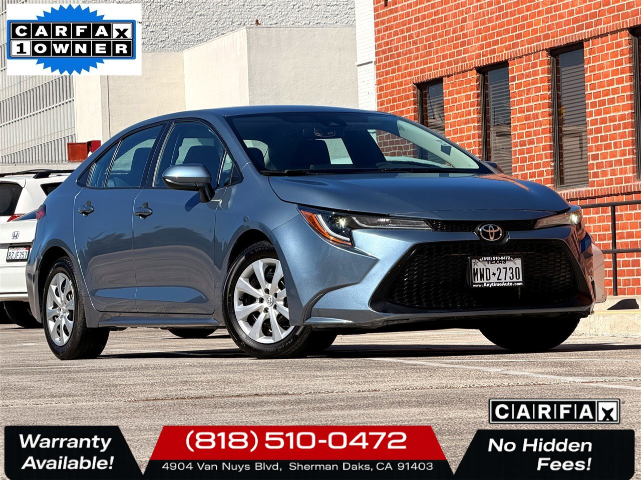2020 Toyota Corolla LE   - Photo 1 - Sherman Oaks, CA 91403-1701