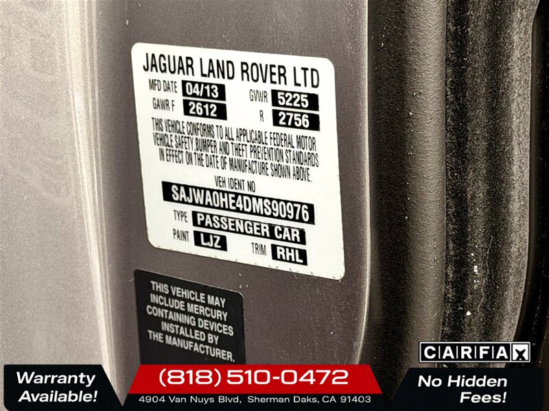 2013 Jaguar XF Supercharged   - Photo 27 - Sherman Oaks, CA 91403-1701