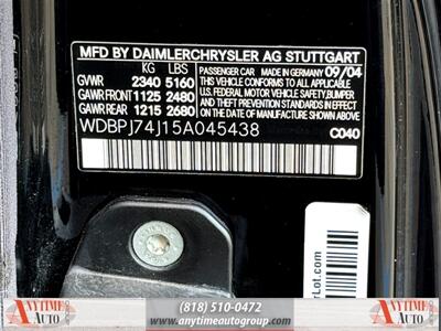 2005 Mercedes-Benz CL 55 AMG   - Photo 30 - Sherman Oaks, CA 91403-1701