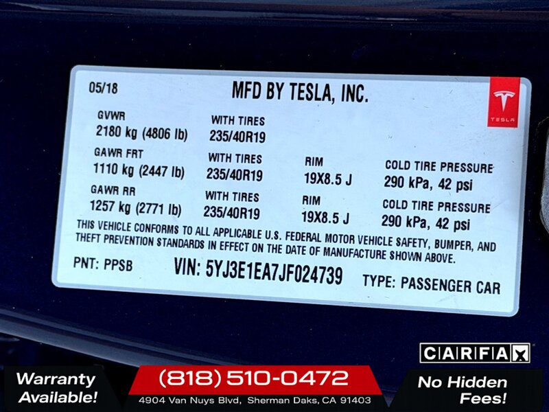 2018 Tesla Model 3 Long Range - Photo 29 - Sherman Oaks, CA 91403-1701