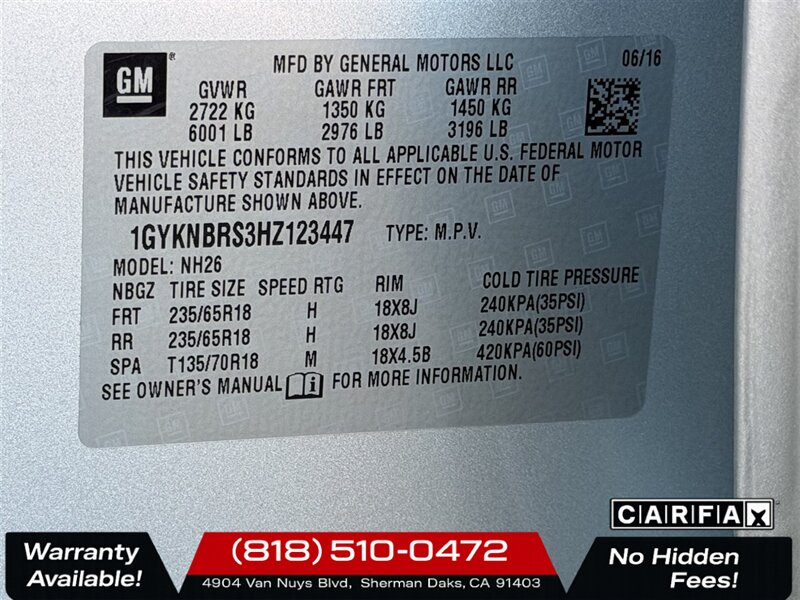 2017 Cadillac XT5 Luxury   - Photo 32 - Sherman Oaks, CA 91403-1701