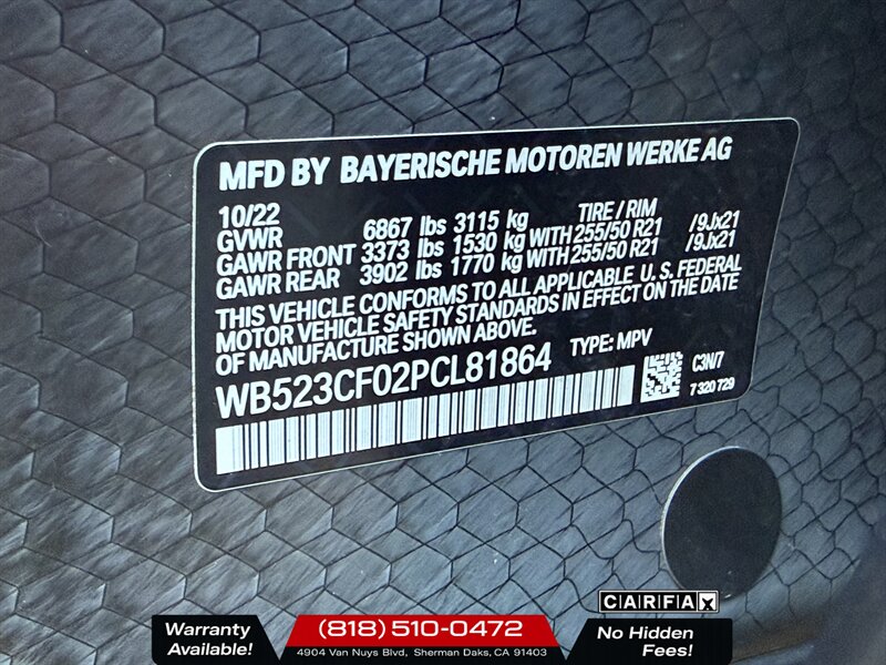 2023 BMW iX xDrive50 - Photo 14 - Sherman Oaks, CA 91403-1701