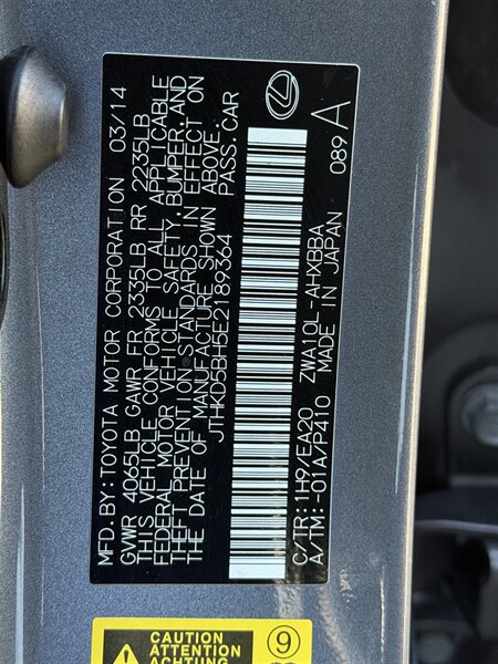 2014 Lexus CT 200h   - Photo 12 - Sherman Oaks, CA 91403-1701