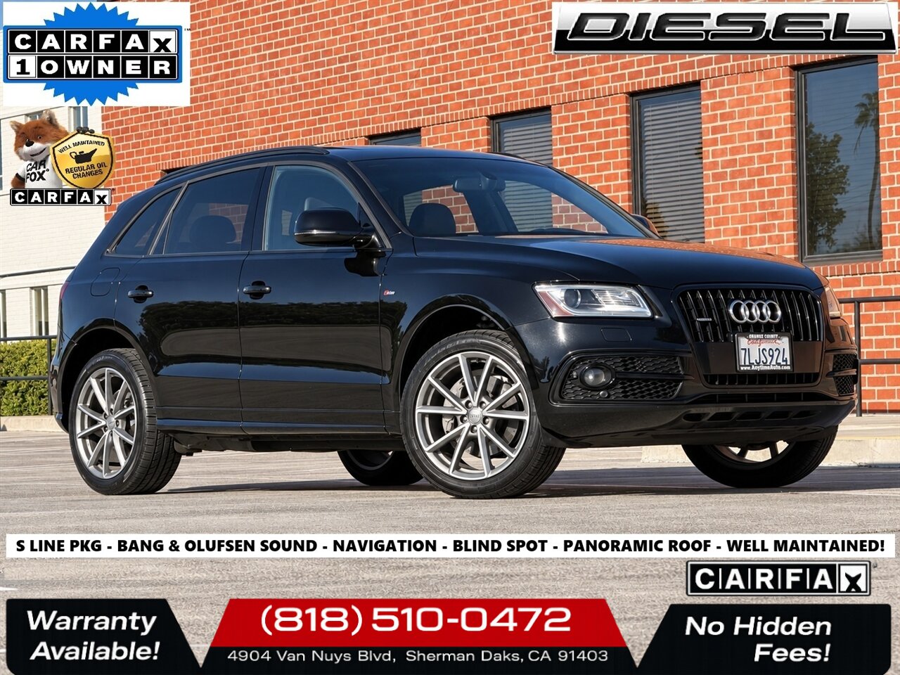 2015 Audi Q5 3.0 quattro TDI Premium Plus   - Photo 1 - Sherman Oaks, CA 91403-1701