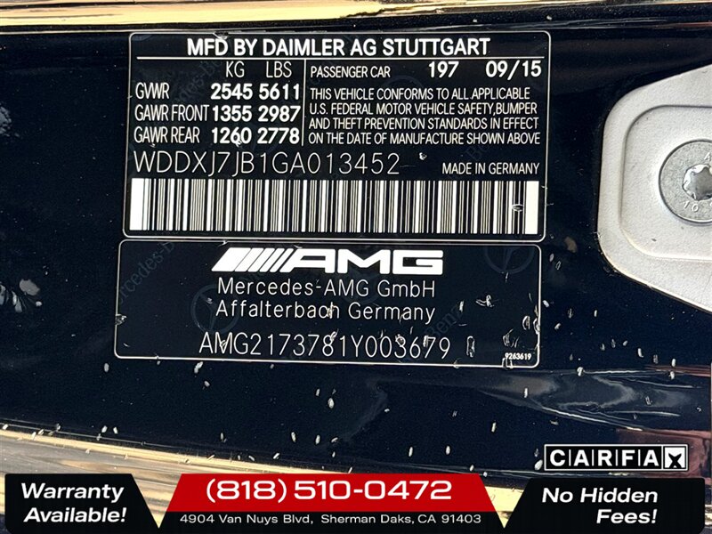 2016 Mercedes-Benz AMG S 63   - Photo 29 - Sherman Oaks, CA 91403-1701