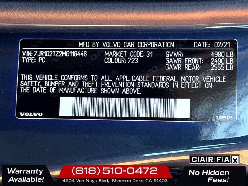2021 Volvo S60 T5 Momentum - Photo 28 - Sherman Oaks, CA 91403-1701
