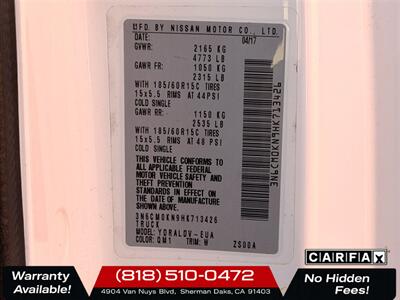 2017 Nissan NV200 S   - Photo 7 - Sherman Oaks, CA 91403-1701