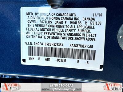 2011 Honda Civic LX   - Photo 24 - Sherman Oaks, CA 91403-1701