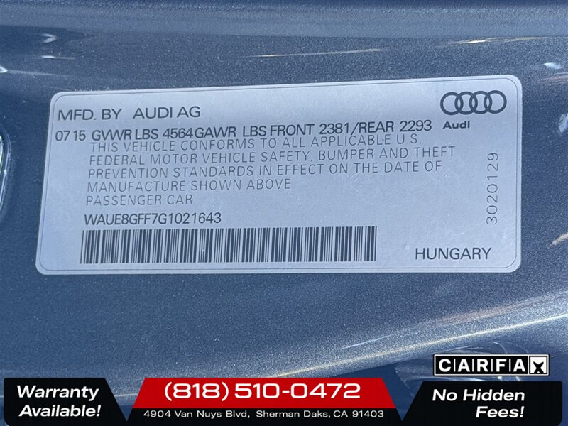 2016 Audi A3 2.0T Premium Plus quattro   - Photo 31 - Sherman Oaks, CA 91403-1701