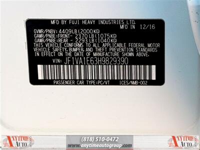 2017 Subaru WRX Premium   - Photo 37 - Sherman Oaks, CA 91403-1701