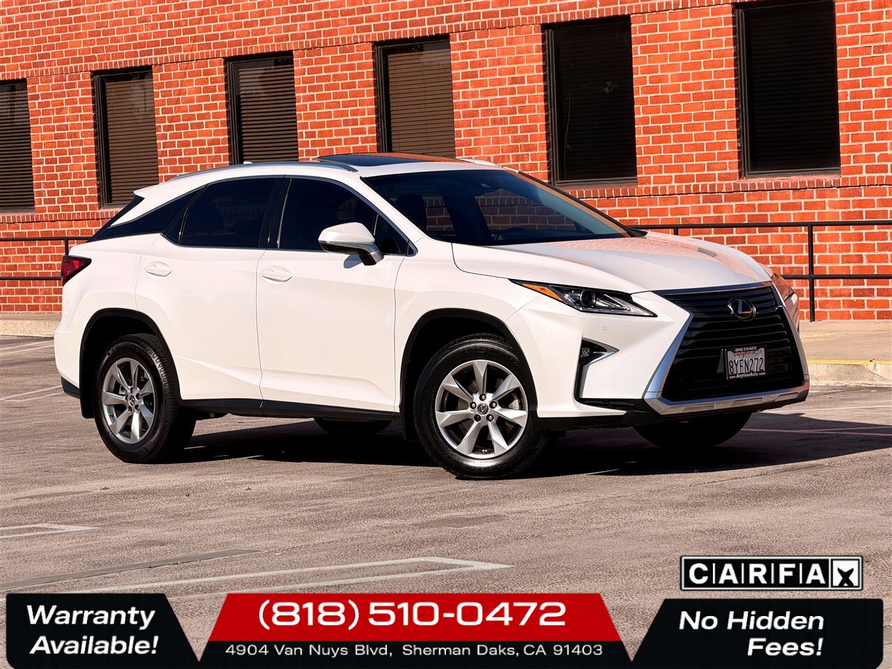 2018 Lexus RX 350   - Photo 1 - Sherman Oaks, CA 91403-1701