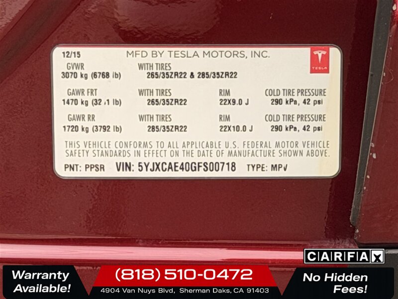 2016 Tesla Model X P90D   - Photo 29 - Sherman Oaks, CA 91403-1701