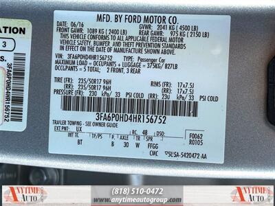 2017 Ford Fusion SE   - Photo 27 - Sherman Oaks, CA 91403-1701