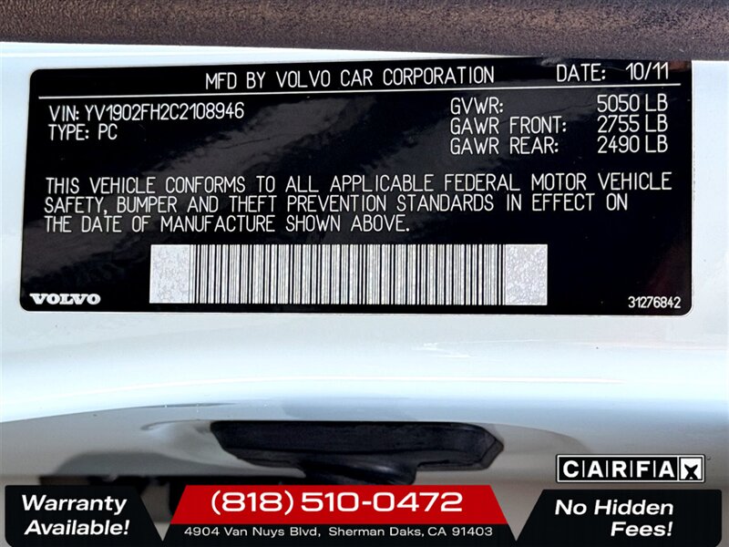 2012 Volvo S60 T6 R-Design - Photo 29 - Sherman Oaks, CA 91403-1701