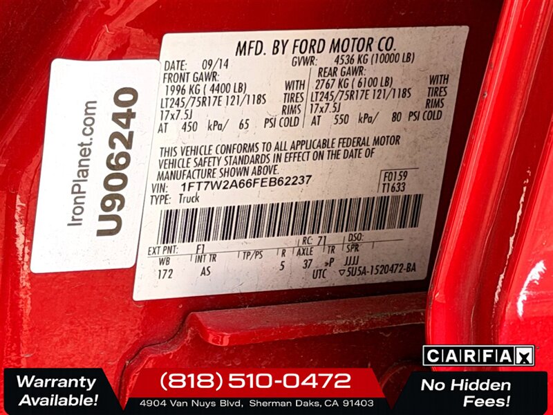 2015 Ford F-250 Super Duty XL   - Photo 26 - Sherman Oaks, CA 91403-1701