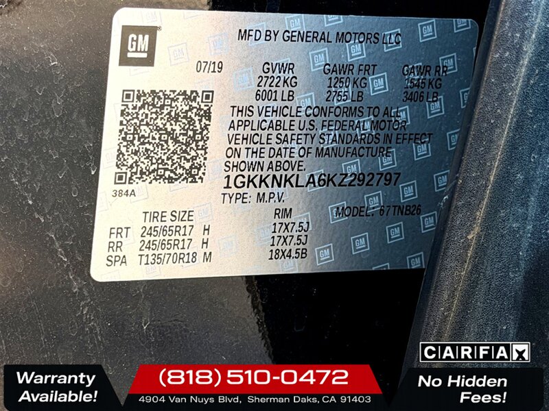 2019 GMC Acadia SLE-1   - Photo 26 - Sherman Oaks, CA 91403-1701