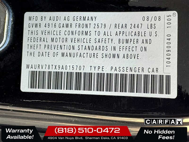 2009 Audi S5 4.2 quattro   - Photo 24 - Sherman Oaks, CA 91403-1701
