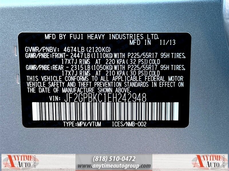 2014 Subaru XV Crosstrek 2.0i Hybrid Touring - Photo 29 - Sherman Oaks, CA 91403-1701