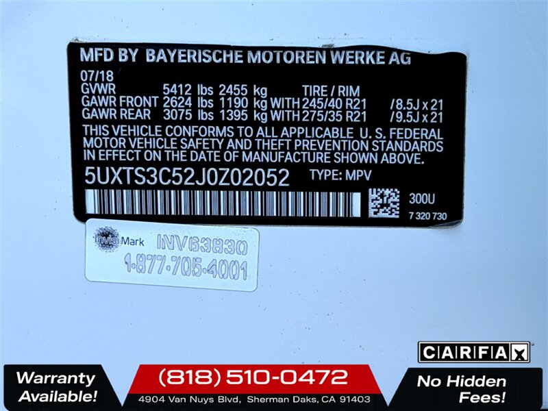 2018 BMW X3 M40i - Photo 30 - Sherman Oaks, CA 91403-1701