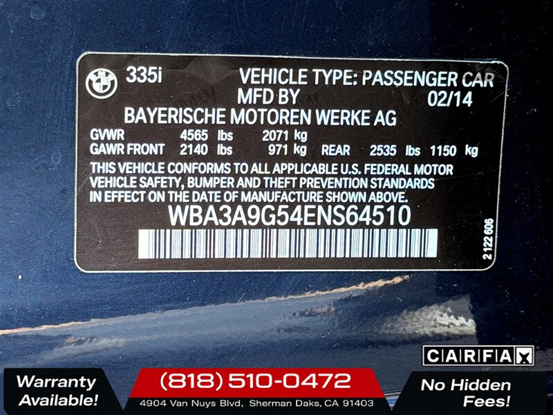 2014 BMW 335i - Photo 29 - Sherman Oaks, CA 91403-1701