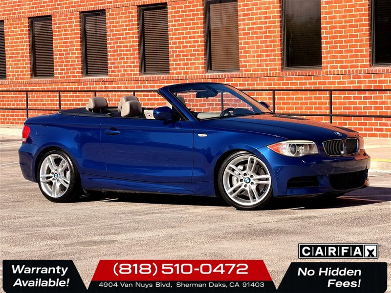 Deep Sea Blue Metallic 2013 BMW 1 Series 135i Convertible RWD Convertible Rear-Wheel Drive Automatic