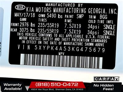2019 Kia Sorento SX V6 - Photo 34 - Sherman Oaks, CA 91403-1701