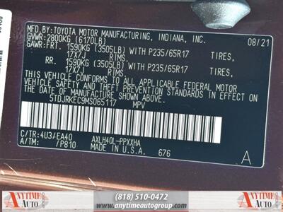 2021 Toyota Sienna XLE 8-Passenger   - Photo 38 - Sherman Oaks, CA 91403-1701