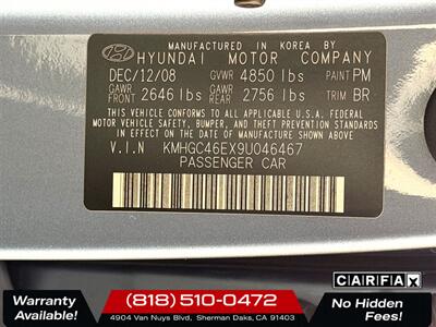 2009 Hyundai Genesis 3.8L V6   - Photo 29 - Sherman Oaks, CA 91403-1701