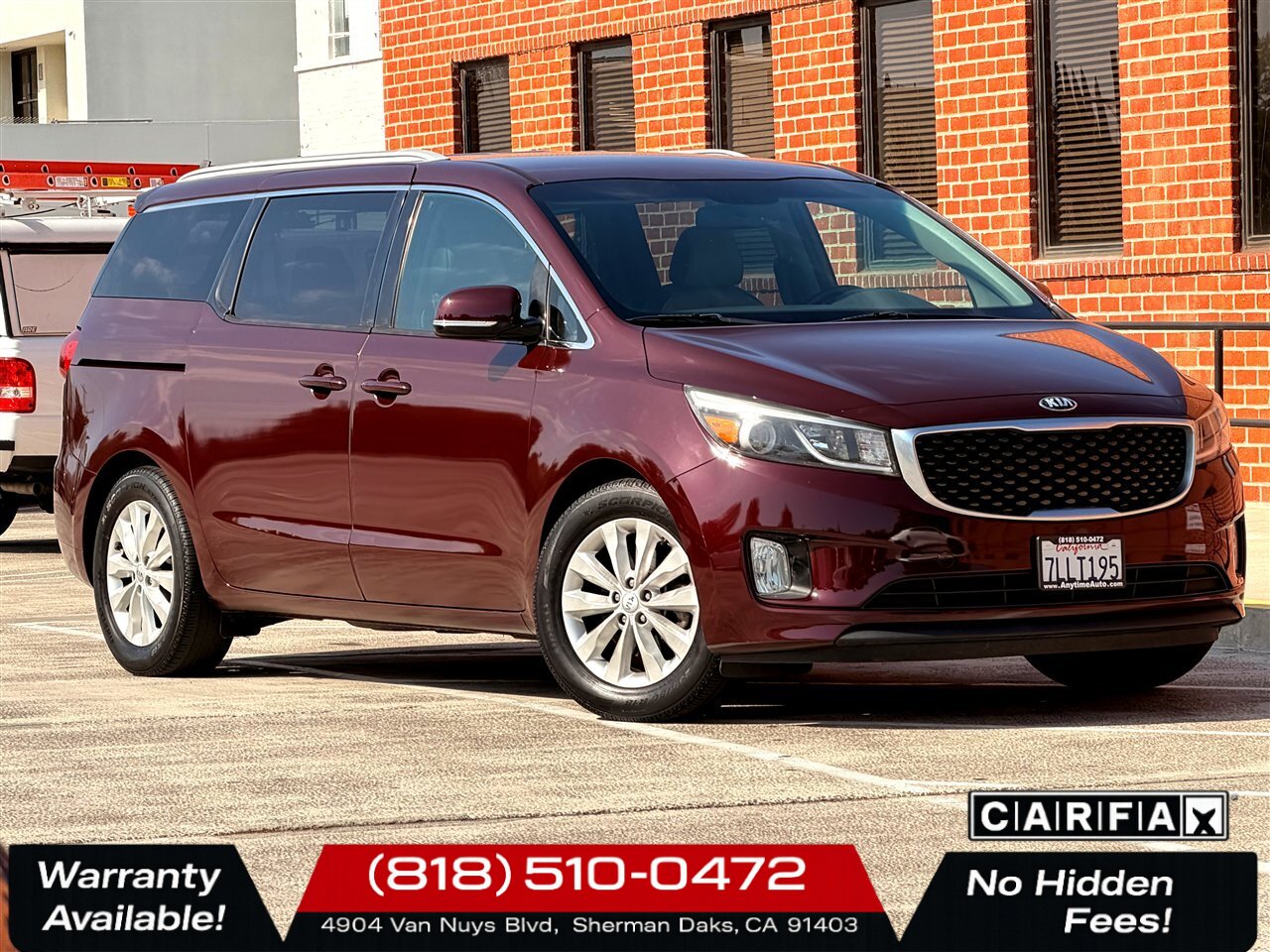 2015 Kia Sedona EX   - Photo 1 - Sherman Oaks, CA 91403-1701
