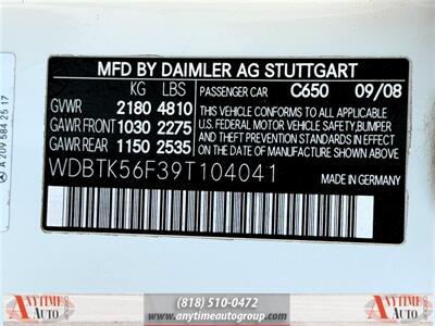 2009 Mercedes-Benz CLK CLK 350 Base   - Photo 30 - Sherman Oaks, CA 91403-1701