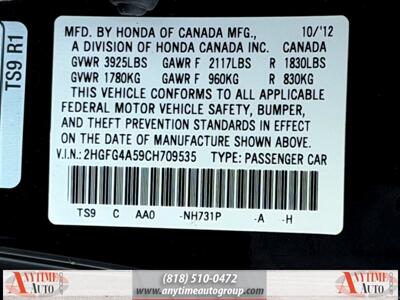 2012 Honda Civic Si   - Photo 23 - Sherman Oaks, CA 91403-1701
