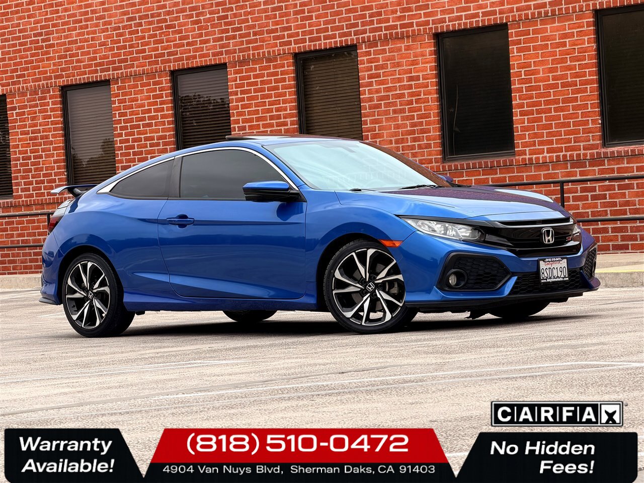 2017 Honda Civic Si   - Photo 1 - Sherman Oaks, CA 91403-1701