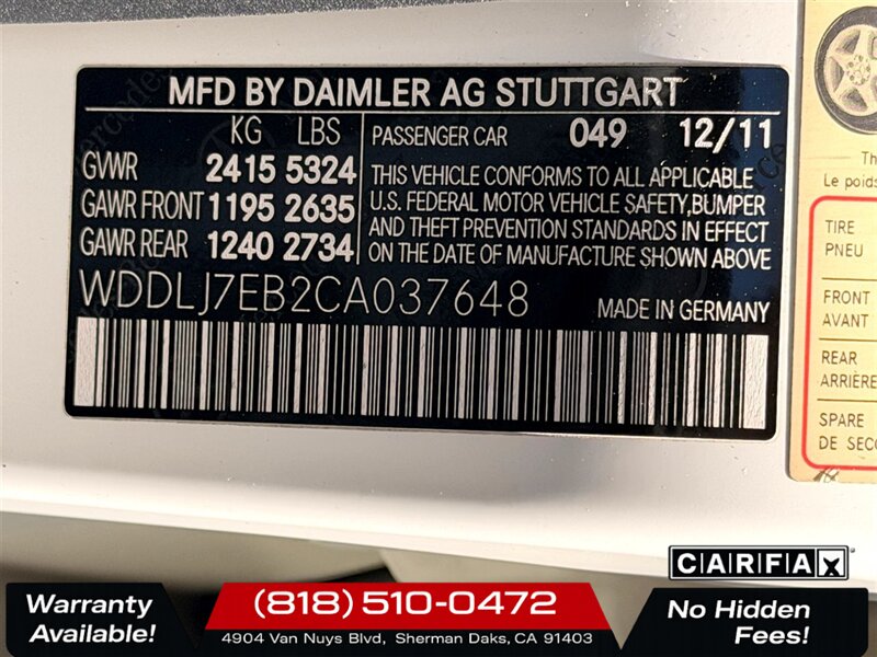 2012 Mercedes-Benz CLS CLS 63 AMG   - Photo 32 - Sherman Oaks, CA 91403-1701