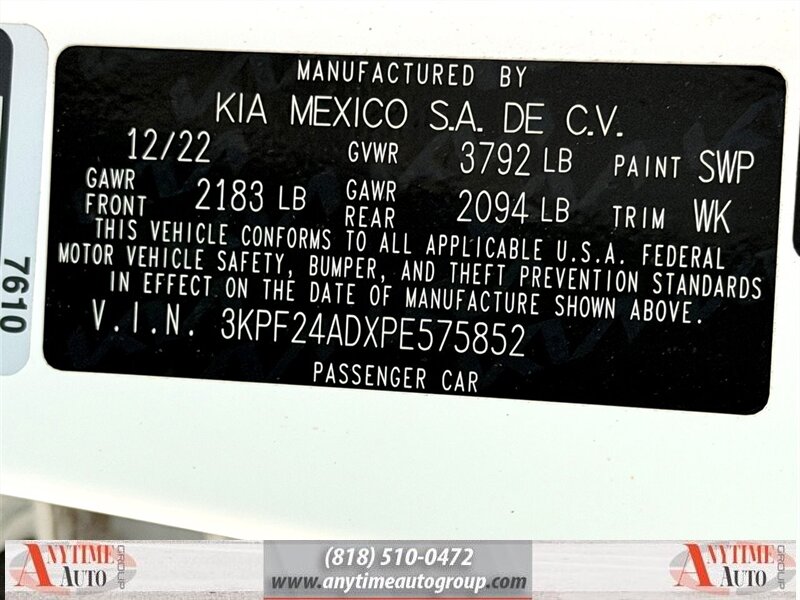2023 Kia Forte LXS   - Photo 33 - Sherman Oaks, CA 91403-1701