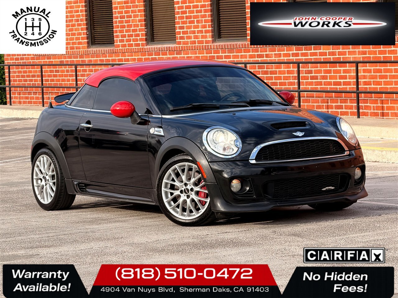 2012 MINI Cooper Coupe John Cooper Works   - Photo 1 - Sherman Oaks, CA 91403-1701