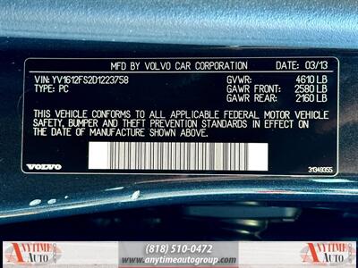 2013 Volvo S60 T5 Platinum   - Photo 32 - Sherman Oaks, CA 91403-1701