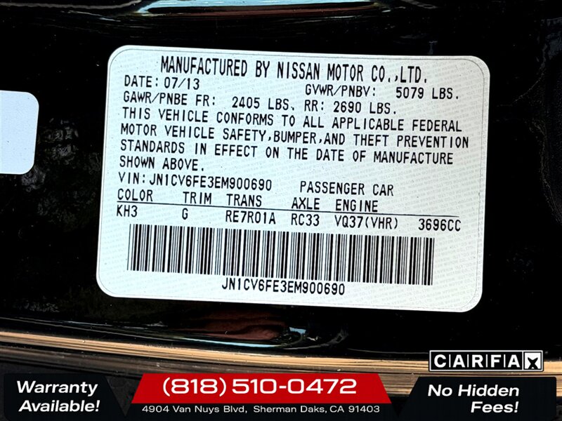 2014 INFINITI Q60 Convertible   - Photo 28 - Sherman Oaks, CA 91403-1701