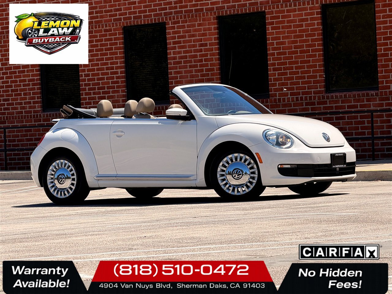 2013 Volkswagen Beetle Convertible 2.5L PZEV   - Photo 1 - Sherman Oaks, CA 91403-1701