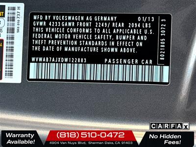 2013 Volkswagen Golf 2.5L PZEV - Photo 22 - Sherman Oaks, CA 91403-1701