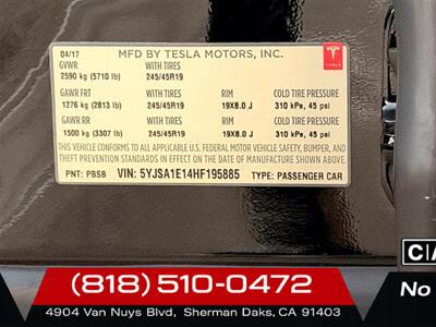 2017 Tesla Model S 75   - Photo 27 - Sherman Oaks, CA 91403-1701