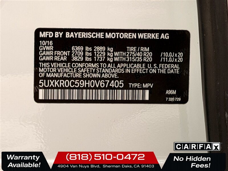 2017 BMW X5 xDrive35i   - Photo 37 - Sherman Oaks, CA 91403-1701
