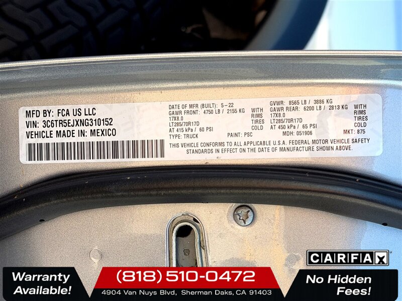 2022 RAM 2500 Power Wagon   - Photo 36 - Sherman Oaks, CA 91403-1701