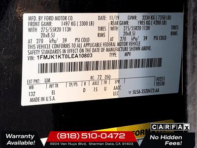 2020 Ford Expedition MAX Limited   - Photo 35 - Sherman Oaks, CA 91403-1701