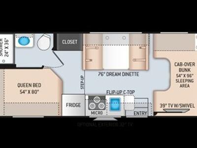 2021 Thor Fourwinds 22FE   - Photo 12 - Puyallup, WA 98373