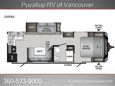 2020 KEYSTONE RV PASSPORT 2500RK GRAND TOURING ULTRA LITE   - Photo 21 - Vancouver, WA 98682-4901