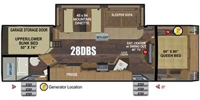 2022 Outdoors RV Mountain Trax 28DBS   - Photo 16 - Puyallup, WA 98373