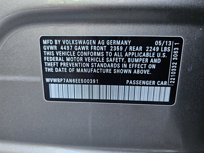 2014 Volkswagen CC R-Line PZEV   - Photo 30 - Hillsboro, OR 97124